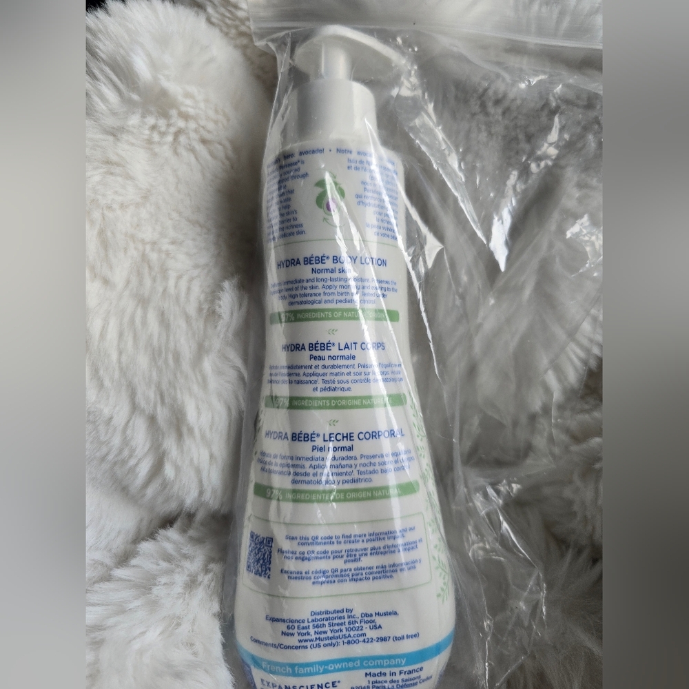 NEW! Mustela, Hydra Bébé Body Lotion -300ml - Picture 6 of 7